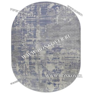 Ковер в гостиную дизайн 03 Синий Овал