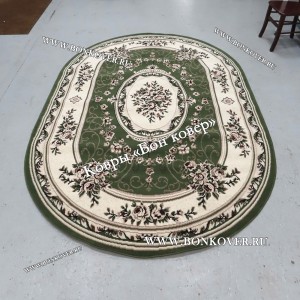 Ковер Лайт Карпет New 4 Дизайн 02 Зеленый Овал