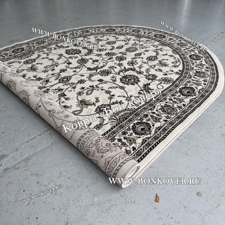 Российский Овальный Ковер Белый Дизайн 23860